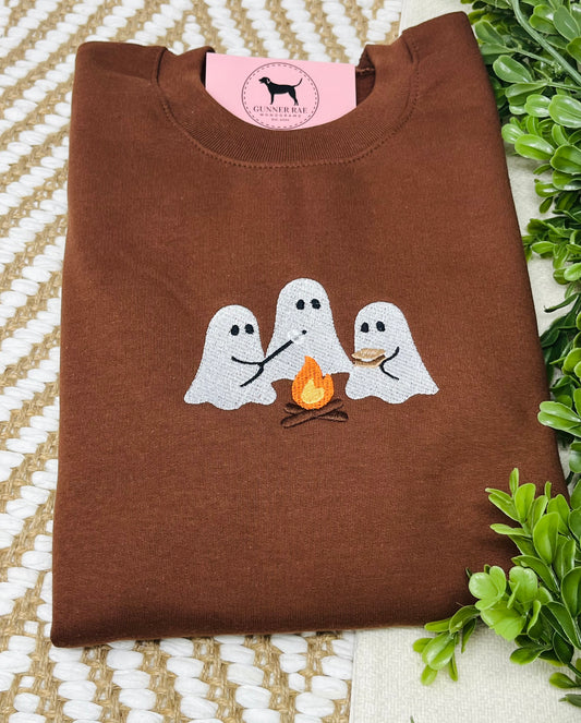 GHOST CAMPFIRE Embroidered T-shirt or Sweatshirt