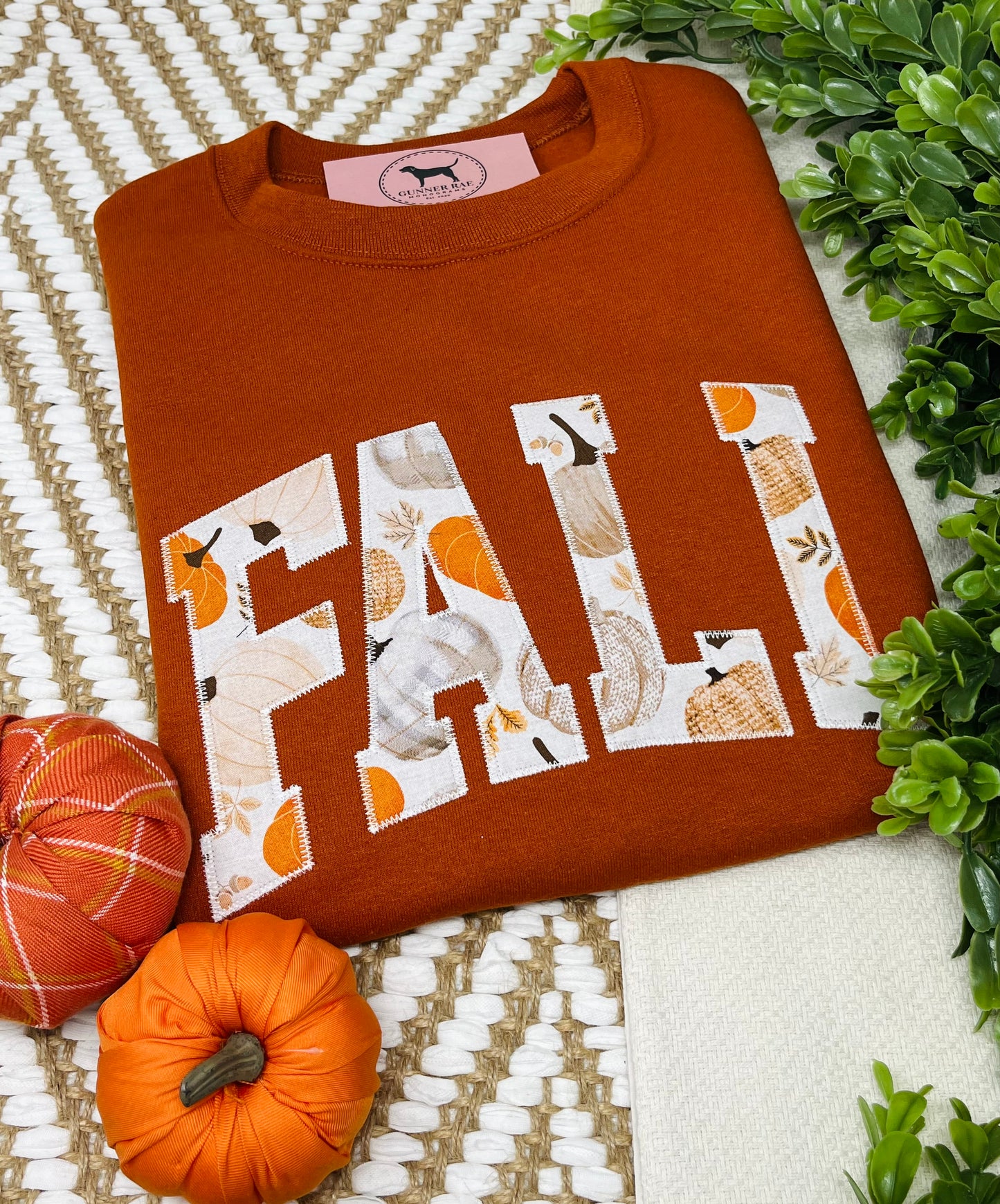 FALL Applique Embroidered T-shirt or Sweatshirt