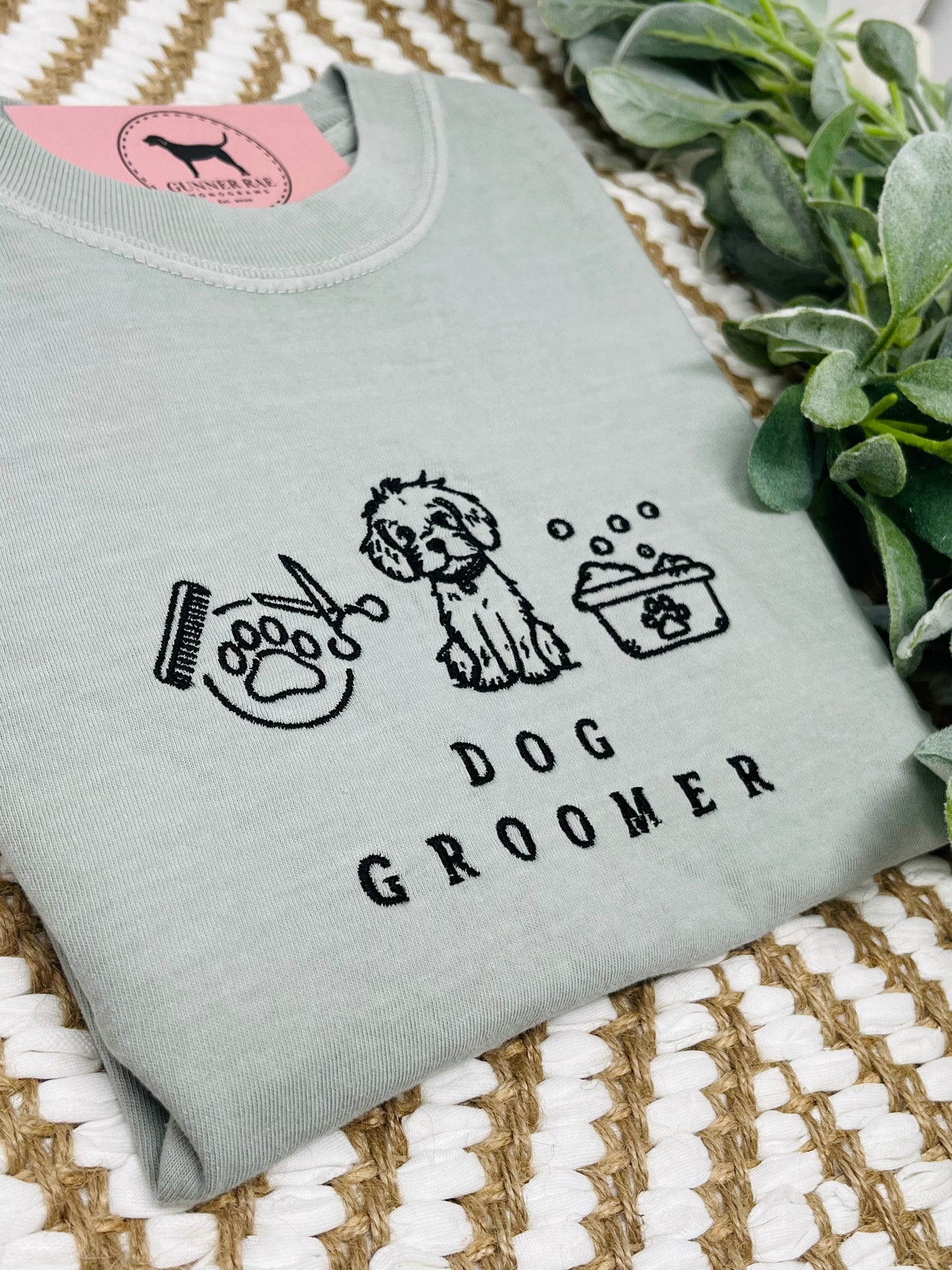 DOG GROOMER Embroidered T-shirt or Sweatshirt