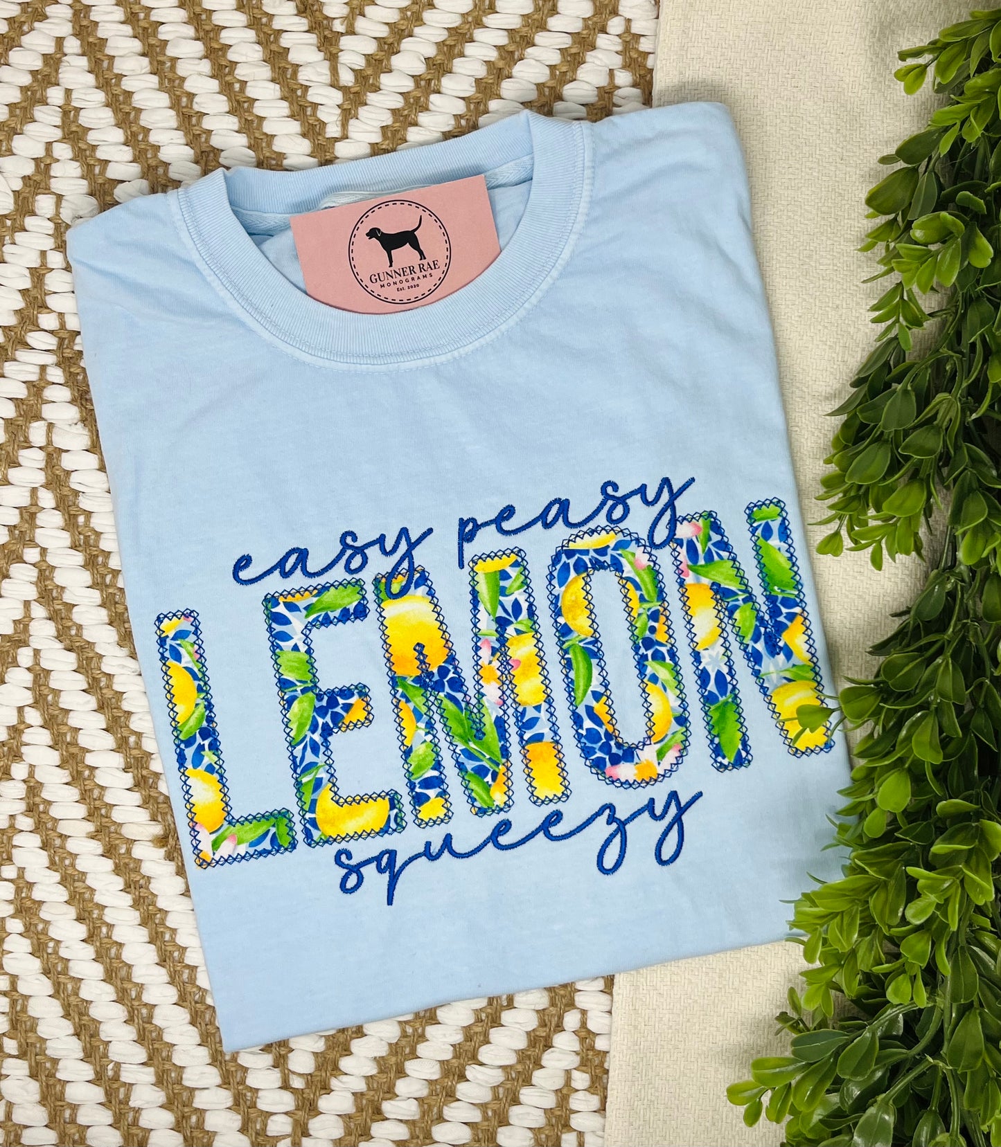 Easy Peasy Lemon Squeezy Applique T-shirt or Sweatshirt