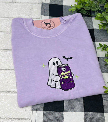 ENERGY DRINK GHOST Embroidered T-shirt or Sweatshirt