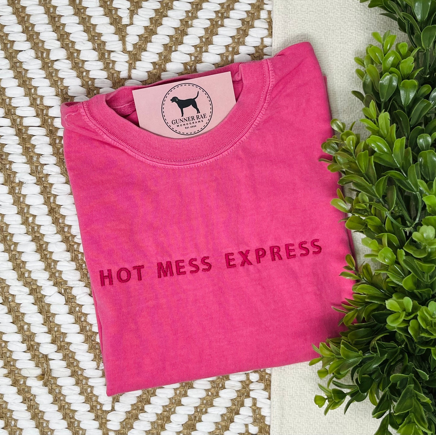 HOT MESS EXPRESS Custom Embroidered T-shirt or Sweatshirt
