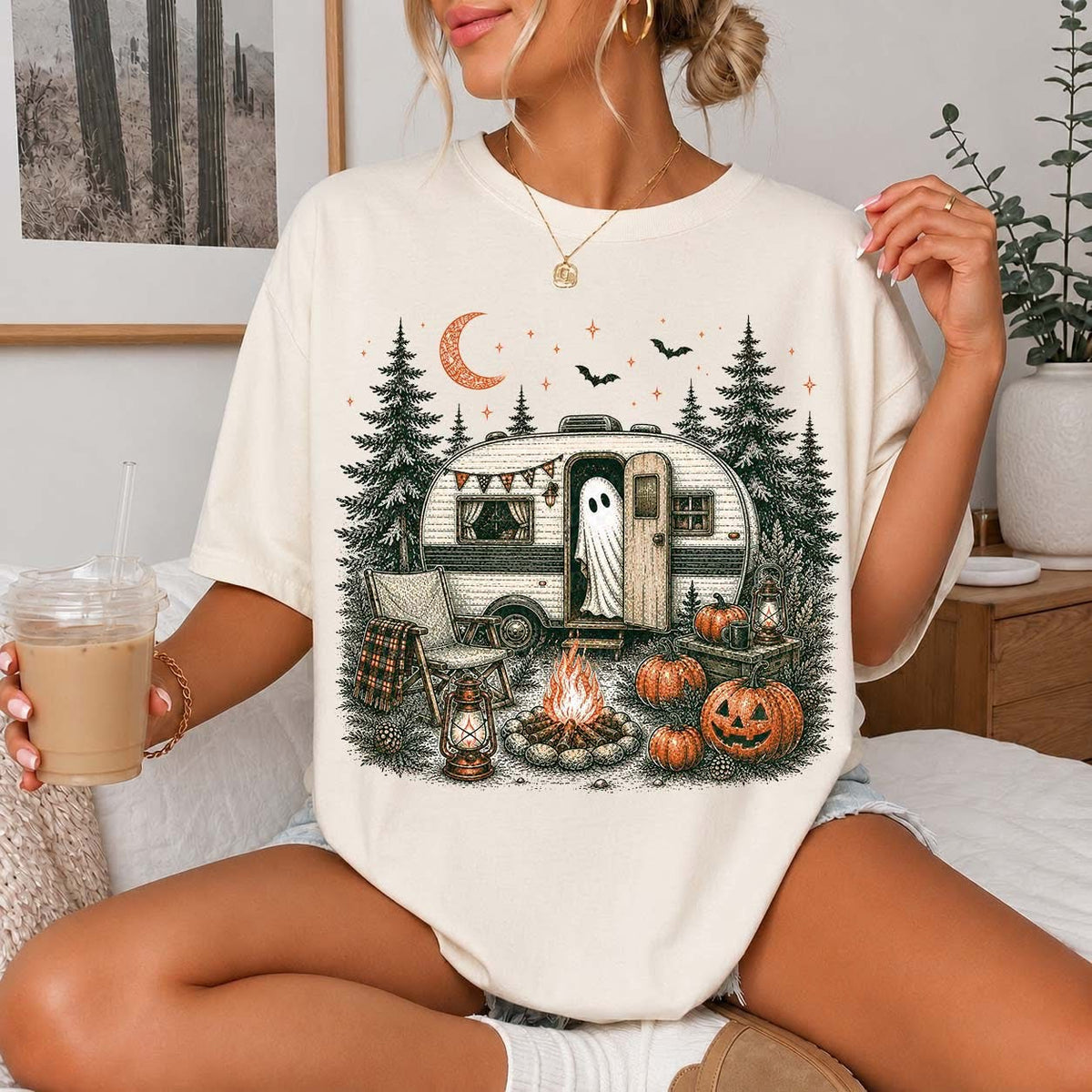 GHOST CAMPER Graphic T-shirt or Sweatshirt
