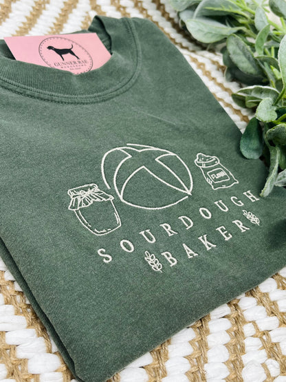 SOURDOUGH BAKER Embroidered T-shirt or Sweatshirt