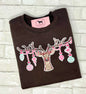 REINDEER ORNAMENTS SEQUIN PATCH T-shirt or Sweatshirt