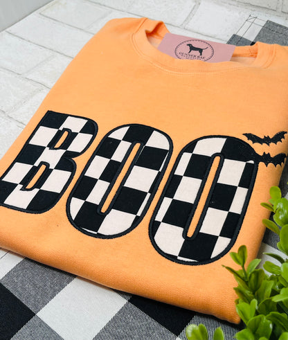 BOO BATS Applique Embroidered T-shirt or Sweatshirt