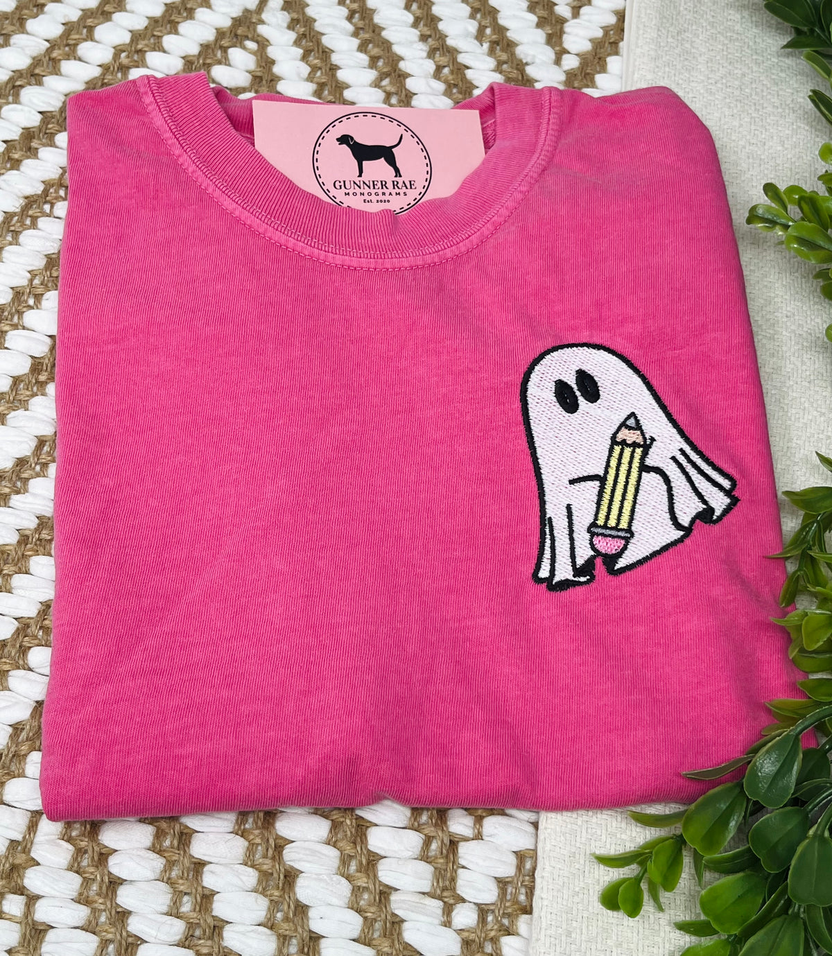 PENCIL GHOST Embroidered T-shirt or Sweatshirt