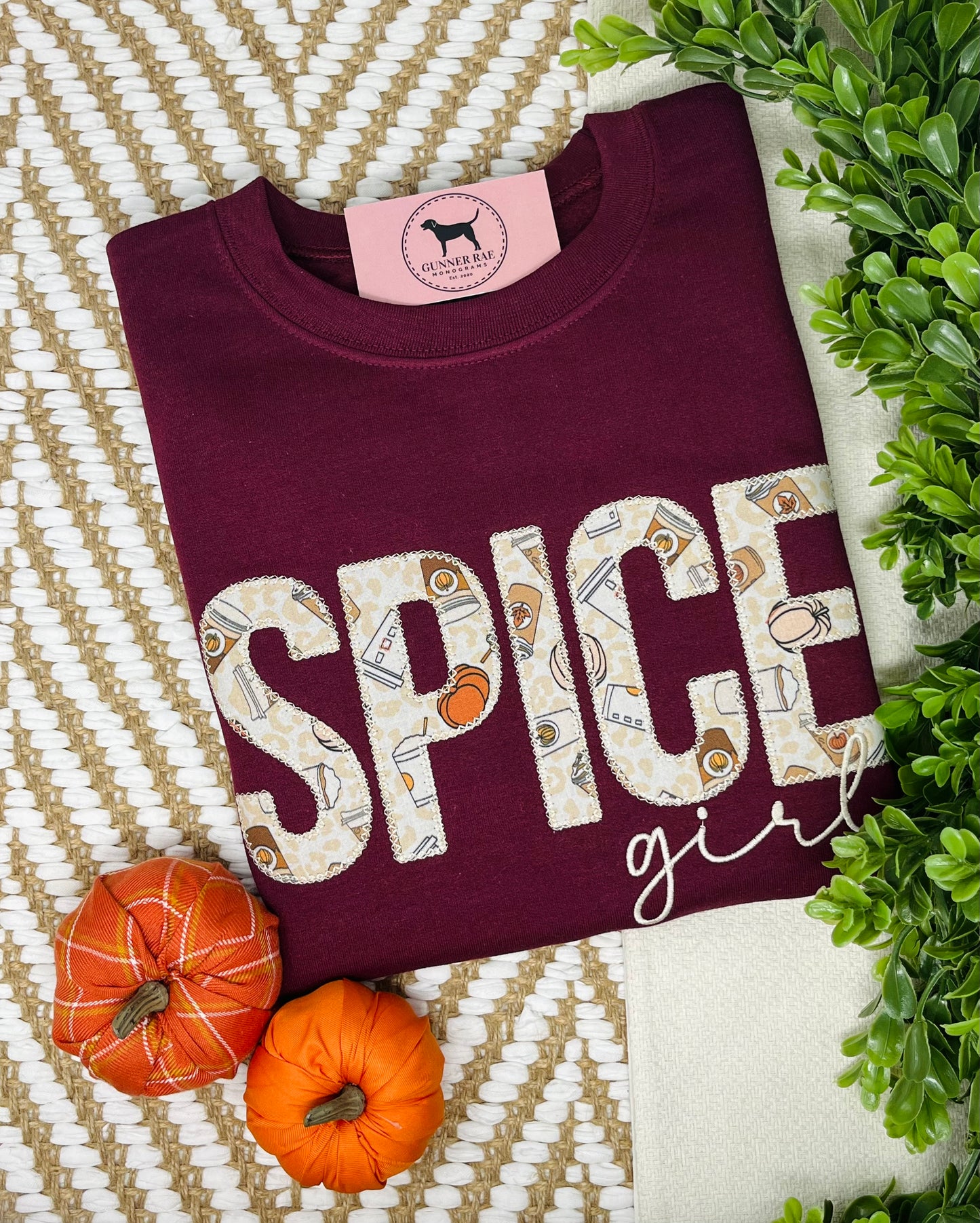 SPICE GIRL Applique Embroidered T-shirt or Sweatshirt