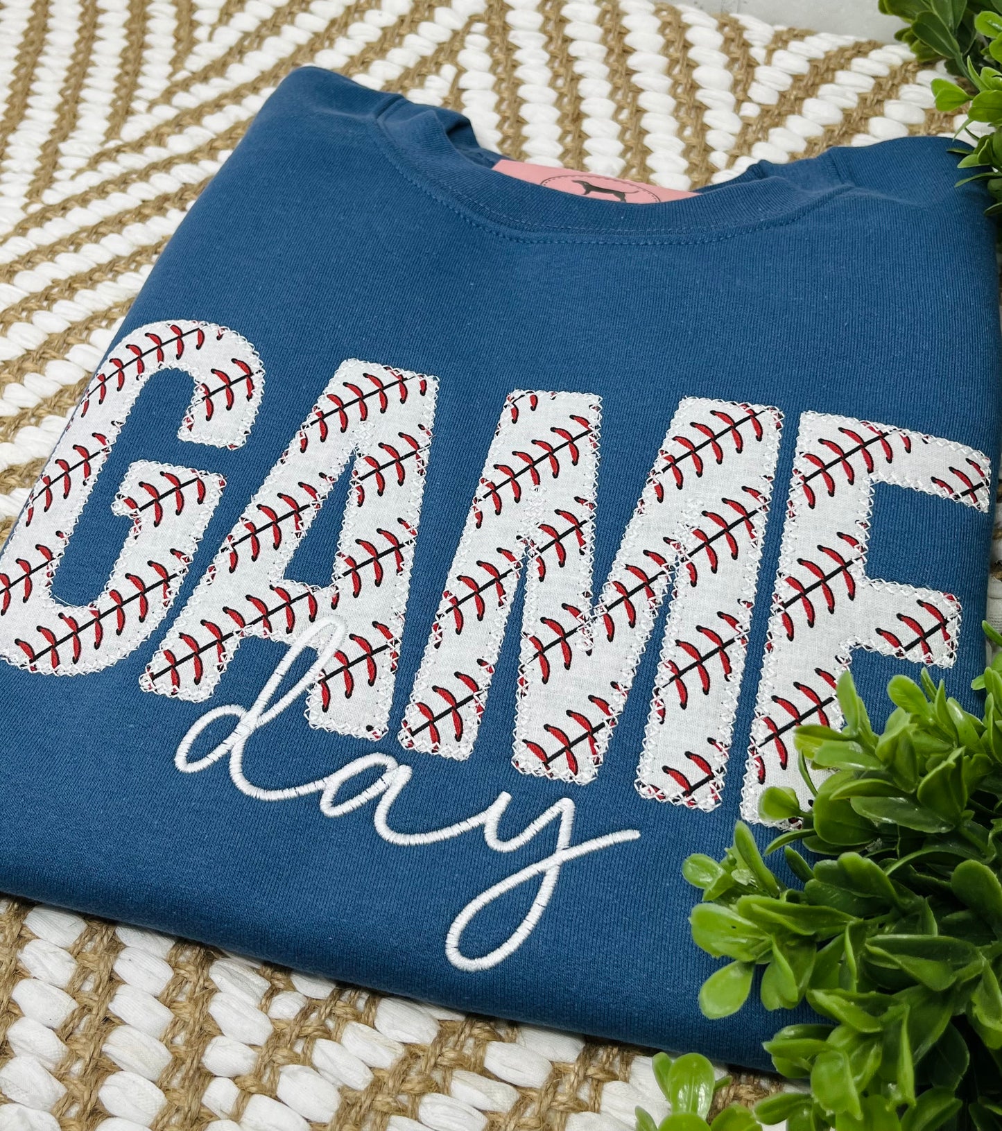 GAME DAY APPLIQUE Embroidered T-shirt or Sweatshirt