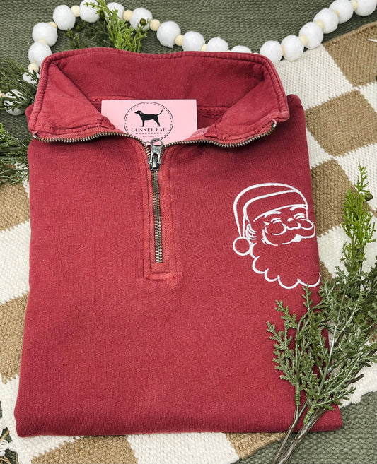 SANTA 1/4 ZIP Sweatshirt
