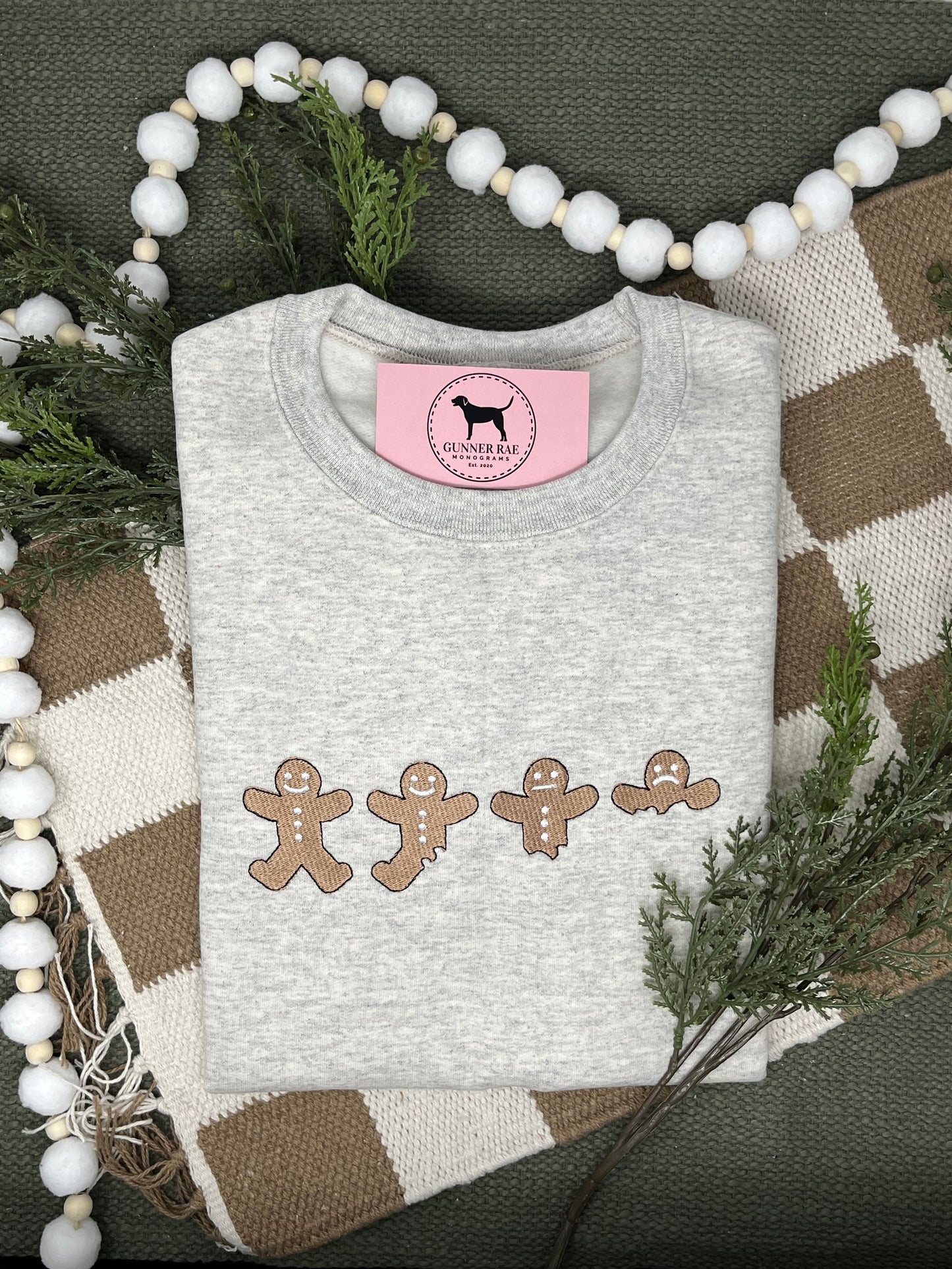 GINGERBREAD Embroidered T-shirt or Sweatshirt