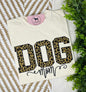 DOG MOM Applique Embroidered T-shirt or Sweatshirt