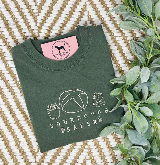 SOURDOUGH BAKER Embroidered T-shirt or Sweatshirt