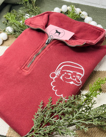 SANTA 1/4 ZIP Sweatshirt
