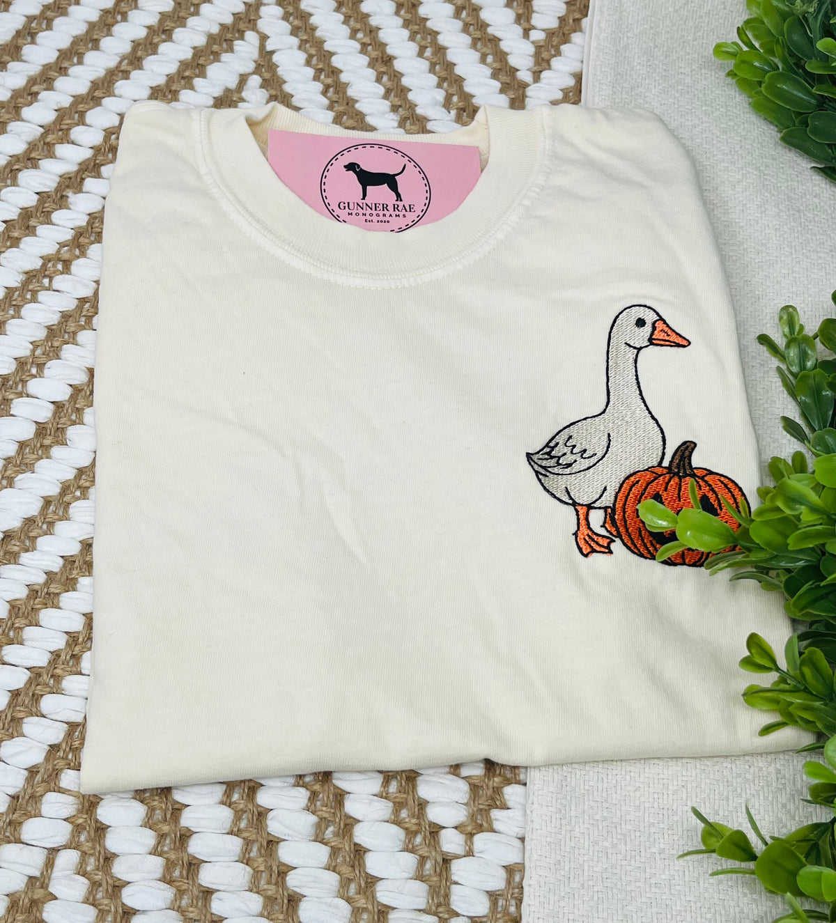 GOOSE PUMPKIN Embroidered T-shirt or Sweatshirt