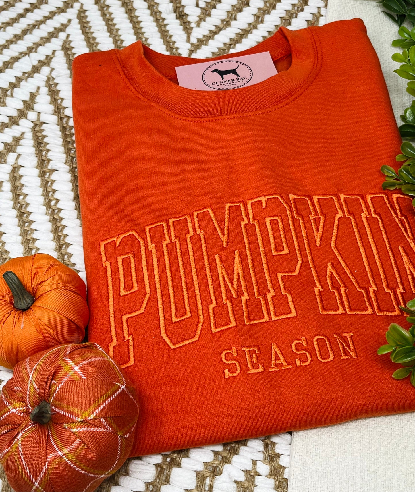 PUMPKIN SEASON Embroidered T-shirt or Sweatshirt