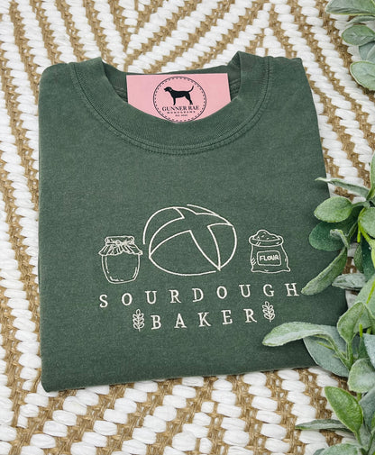 SOURDOUGH BAKER Embroidered T-shirt or Sweatshirt