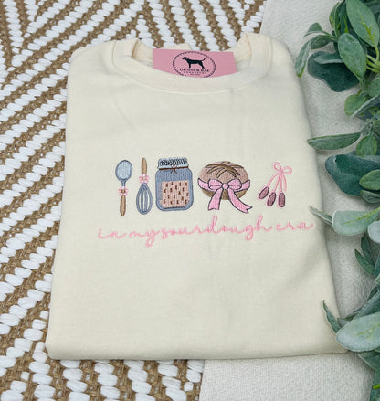 IN MY SOURDOUGH ERA Custom Embroidered T-shirt or Sweatshirt
