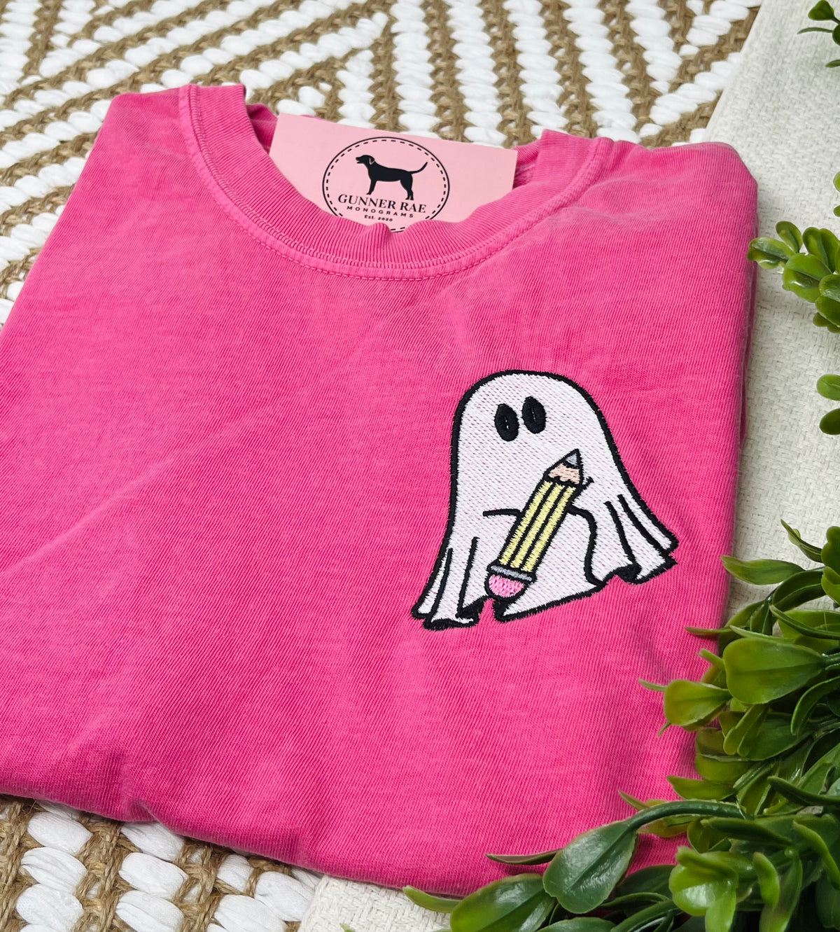 PENCIL GHOST Embroidered T-shirt or Sweatshirt