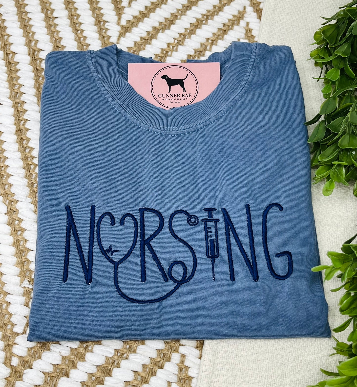 NURSING Embroidered T-shirt or Sweatshirt