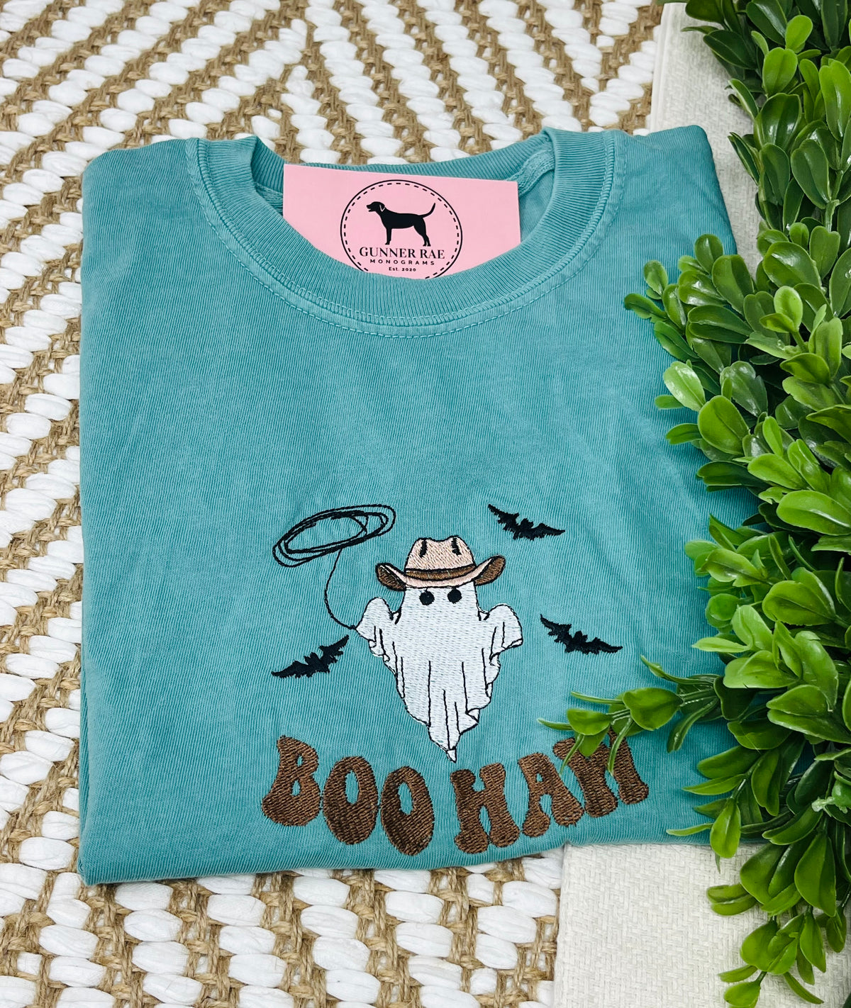 BOO HAW Embroidered T-shirt or Sweatshirt