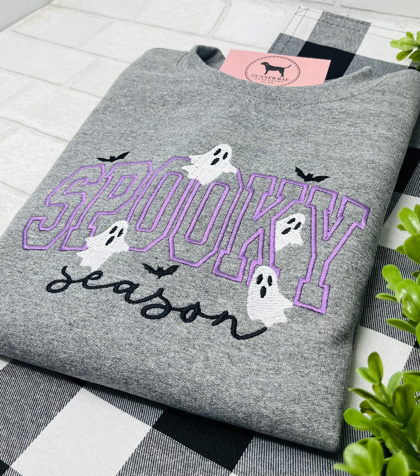 SPOOKY SEASON WITH ICONS Embroidered T-shirt or Sweatshirt