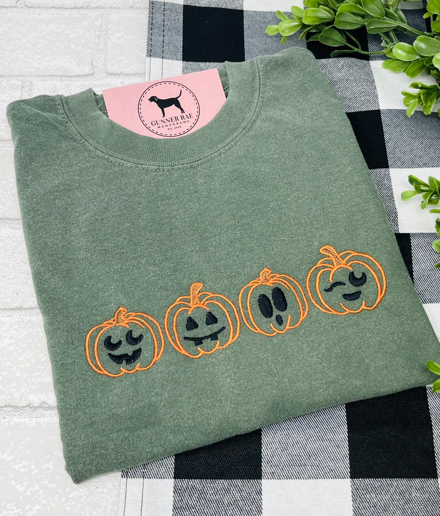 JACK-O-LANTERNS Embroidered T-shirt or Sweatshirt