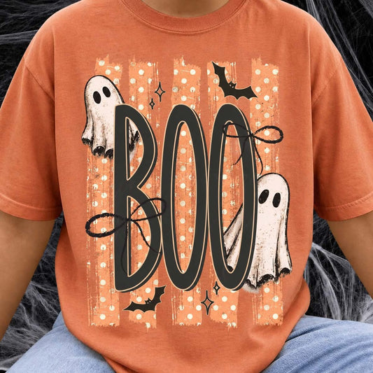 BOO STRIPES Graphic T-shirt or Sweatshirt
