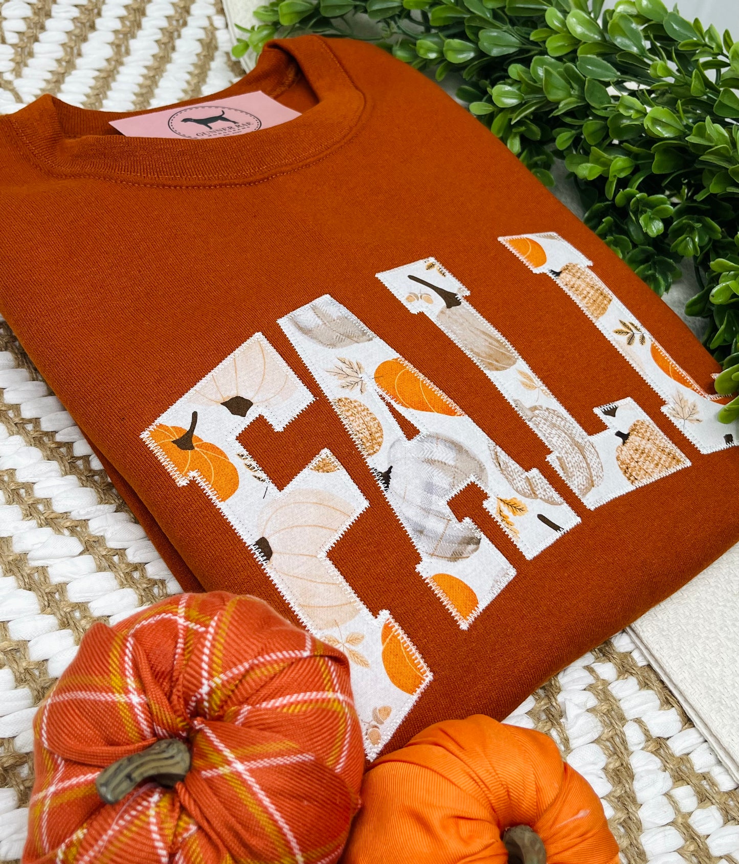 FALL Applique Embroidered T-shirt or Sweatshirt