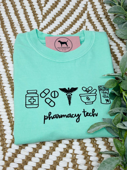 PHARMACY TECH Embroidered T-shirt or Sweatshirt