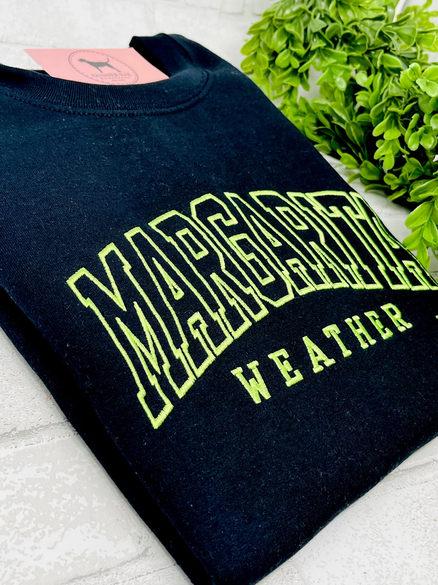 MARGARITA WEATHER Embroidered T-shirt or Sweatshirt