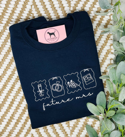 FUTURE MRS ICONS Custom Embroidered T-shirt or Sweatshirt