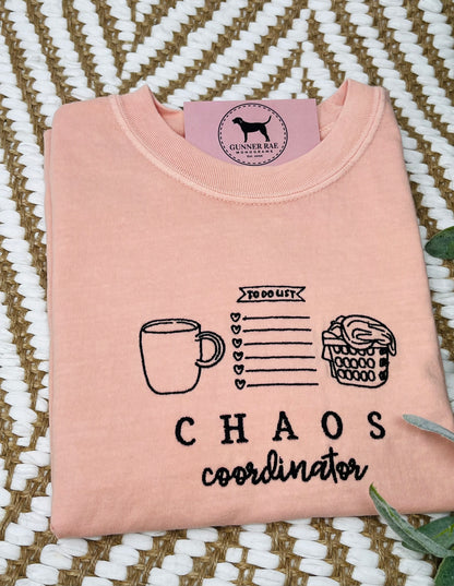 CHAOS COORDINATOR Embroidered T-shirt or Sweatshirt