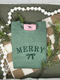 MERRY BOW Embroidered T-shirt or Sweatshirt