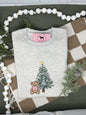 CHRISTMAS TEDDY BEAR Embroidered T-shirt or Sweatshirt
