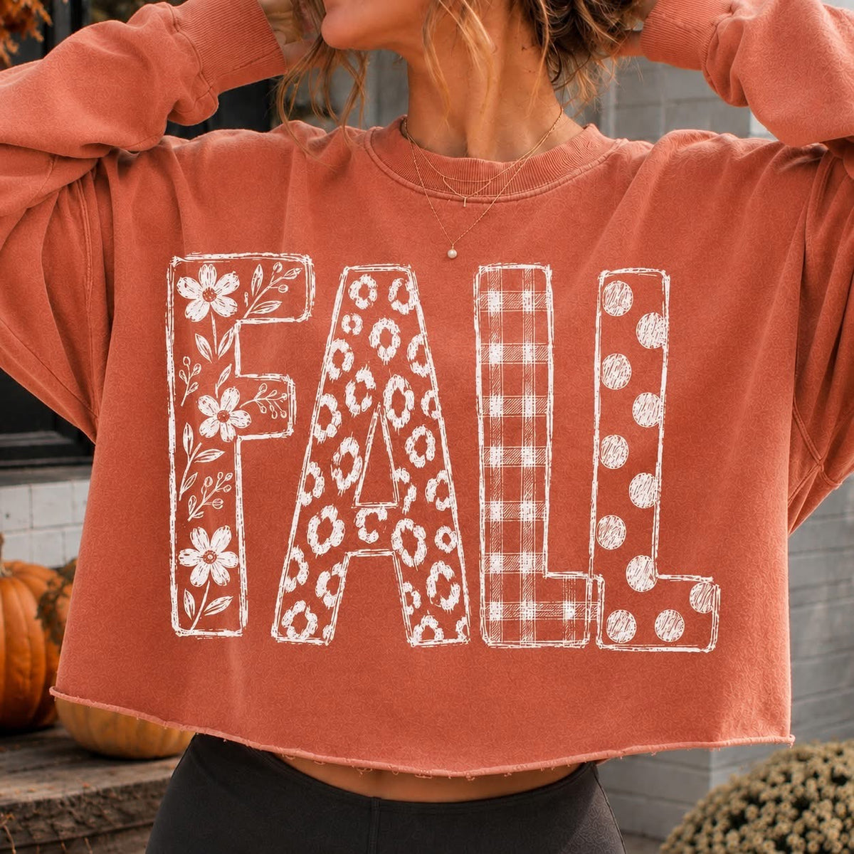 FALL WHITE Graphic T-shirt or Sweatshirt