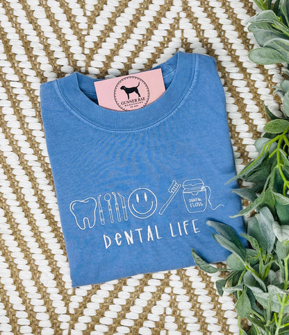 DENTAL LIFE Embroidered T-shirt or Sweatshirt