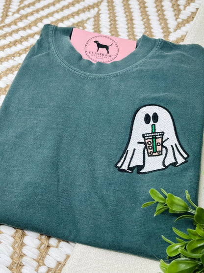 COFFEE GHOST Embroidered T-shirt or Sweatshirt
