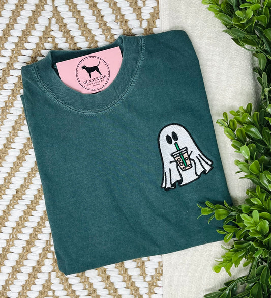COFFEE GHOST Embroidered T-shirt or Sweatshirt