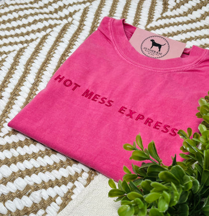 HOT MESS EXPRESS Custom Embroidered T-shirt or Sweatshirt