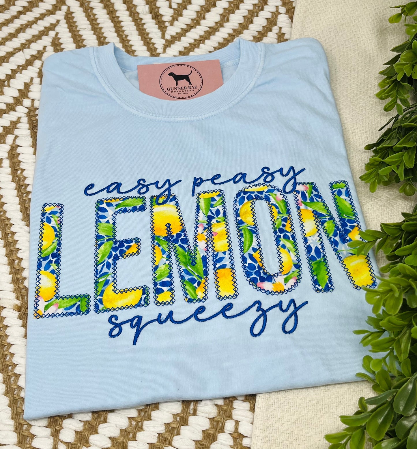 Easy Peasy Lemon Squeezy Applique T-shirt or Sweatshirt