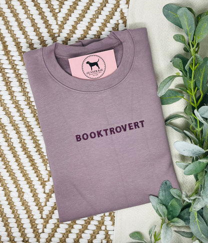 BOOKTROVERT Custom Embroidered T-shirt or Sweatshirt