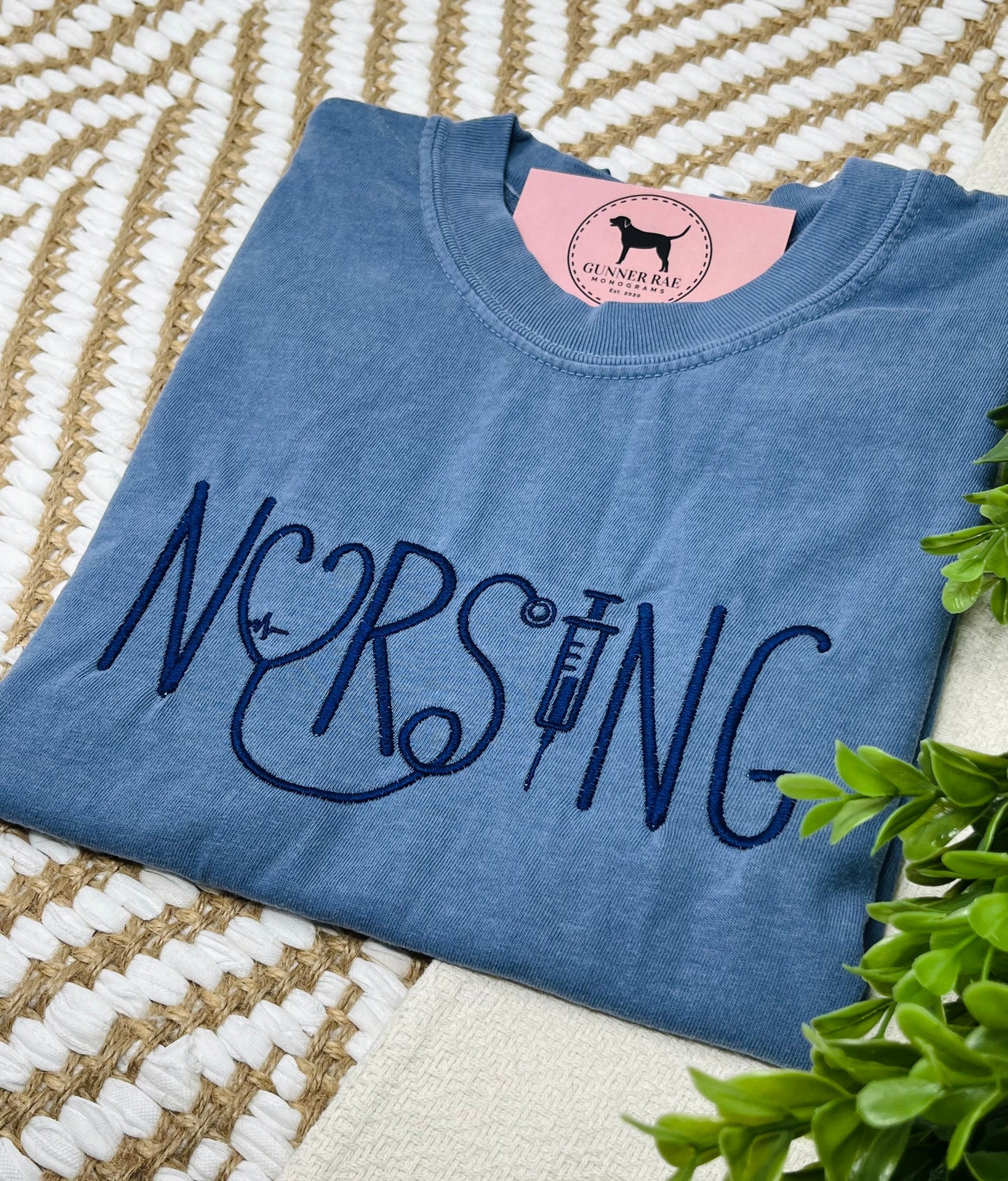 NURSING Embroidered T-shirt or Sweatshirt