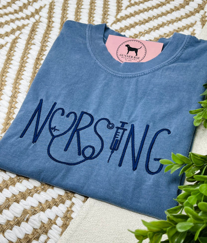NURSING Embroidered T-shirt or Sweatshirt
