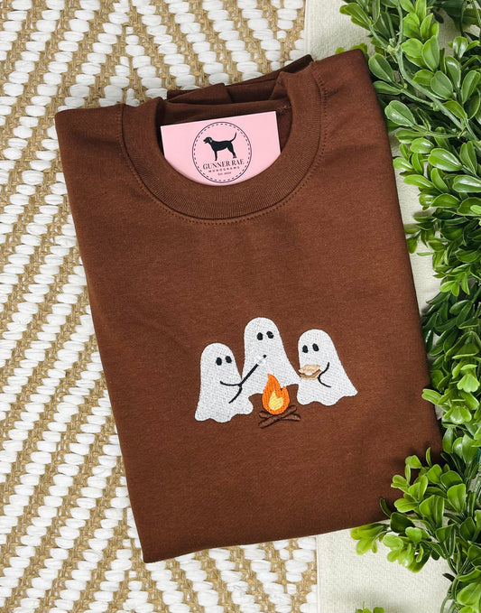 GHOST CAMPFIRE Embroidered T-shirt or Sweatshirt