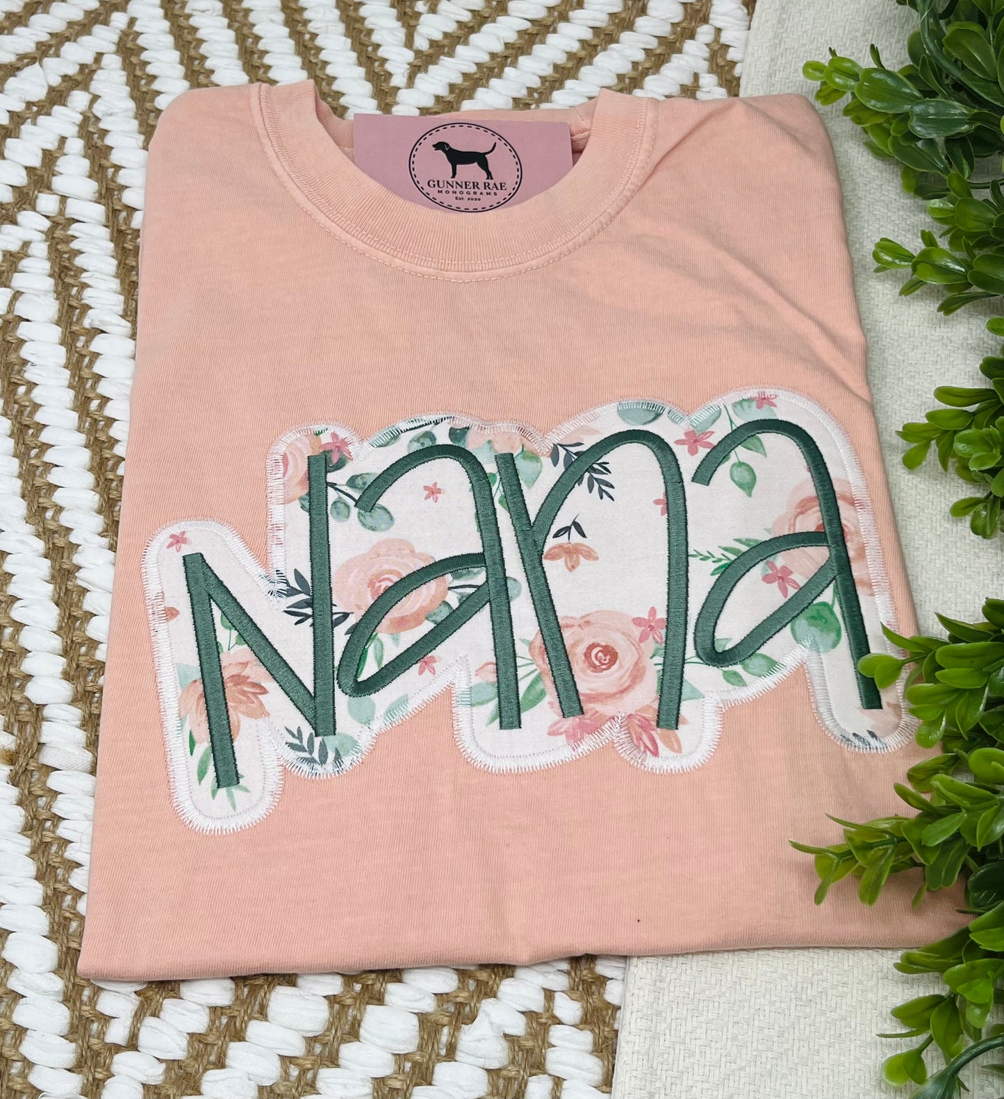 NANA Applique Embroidered T-shirt or Sweatshirt (outline)