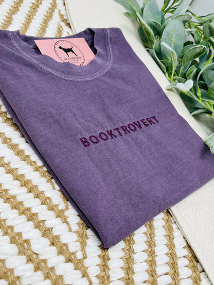 BOOKTROVERT Custom Embroidered T-shirt or Sweatshirt