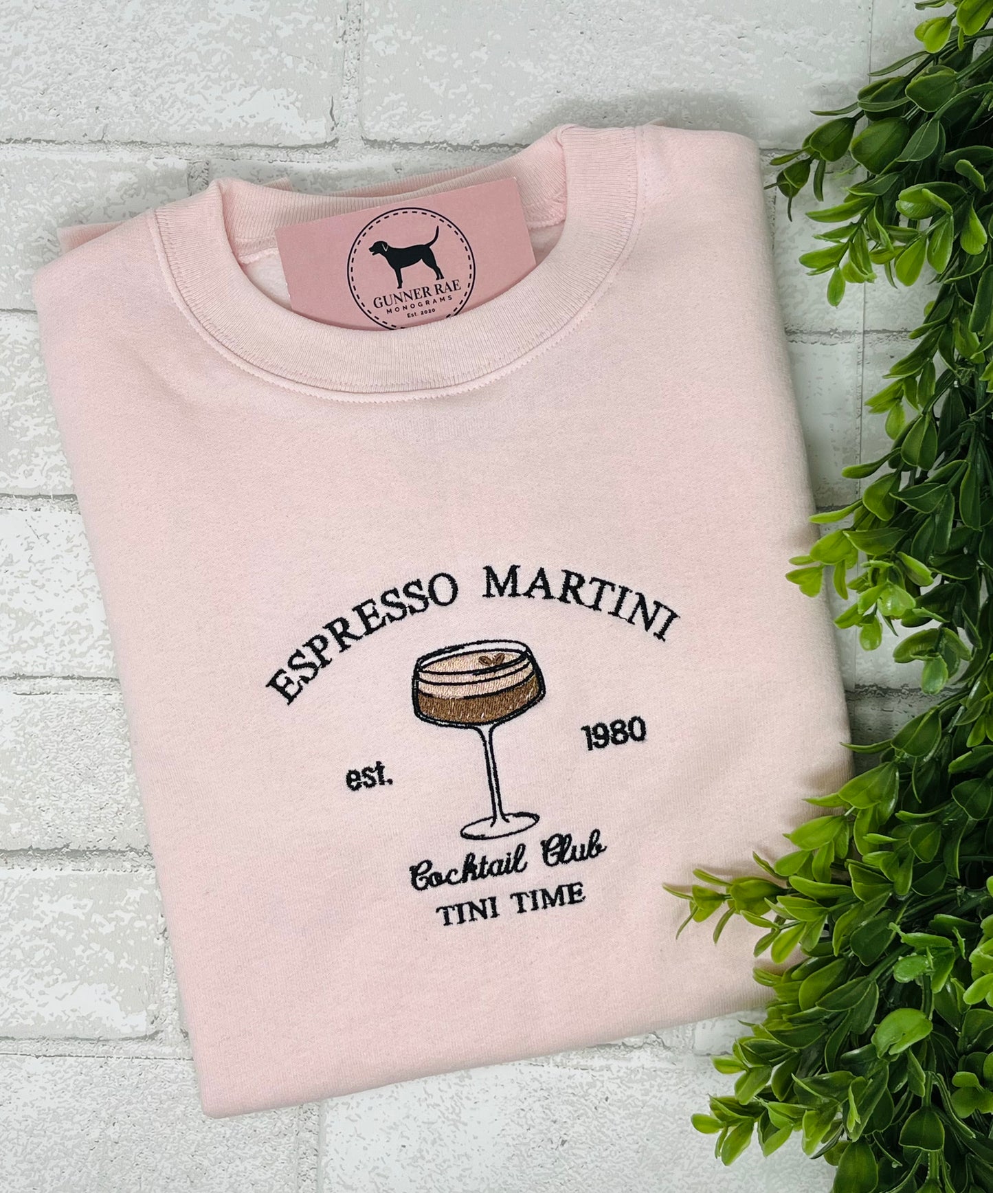 ESPRESSO MARTINI COCKTAIL CLUB Embroidered T-shirt or Sweatshirt