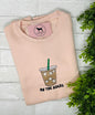ON THE ROCKS (ICED COFFEE) Embroidered T-shirt or Sweatshirt