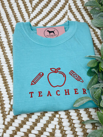 TEACHING Embroidered T-shirt or Sweatshirt
